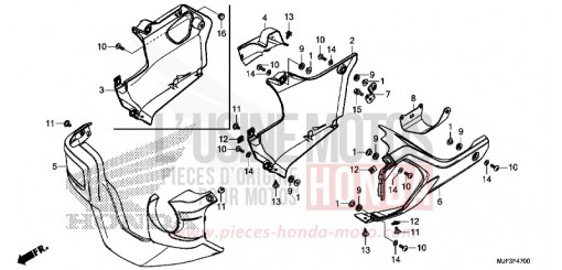 UNDER COWL CTX700AE de 2014